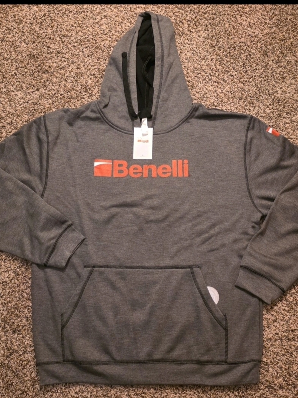 X-Large XL Benelli Hooded Heavyweight Sweatshirt Hoodie NWT